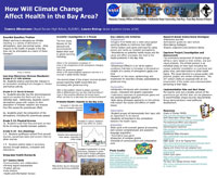 poster with title "How Will Climate Change Affect Health in the Bay Area?"