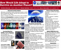 poster with title "How Would Life Adapt to Survive on Another Planet?"