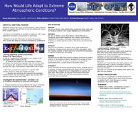 poster with title "How Would Life Adapt to Extreme Atmospheric Conditions? "